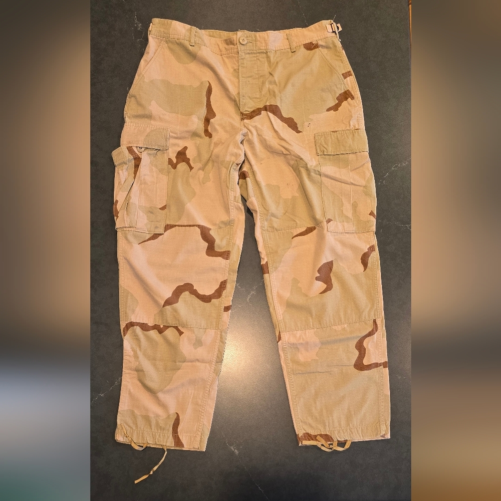 Desert Tan Camouflage Cargo Pants